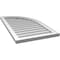 Ekena Millwork Quarter Round Top Right Surface Mount PVC Gable Vent w/ 2"W x 2"P Brickmould Sill Frame, 20"W x 36"H GVPQR20X3603SN - alternate 5
